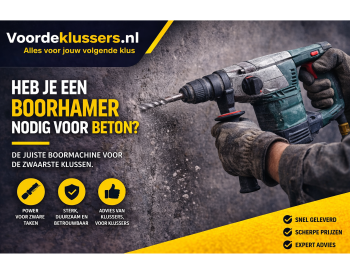 Heb je een boorhamer nodig voor beton?