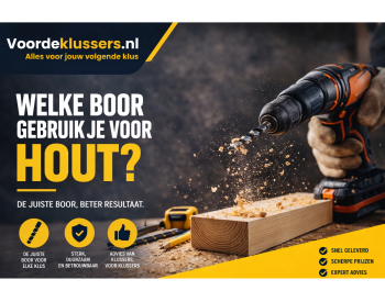 Welke boor gebruik je voor hout?