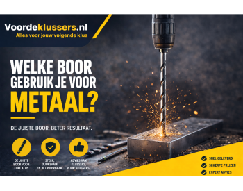 Welke boor gebruik je voor metaal?