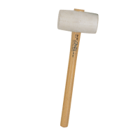 Rubberen hamer, wit