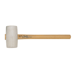 Rubberen hamer wit Ø55 mm – lengte 320 mm