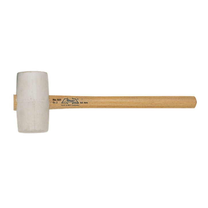 Rubberen hamer wit Ø55 mm – lengte 320 mm