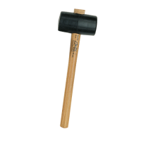 Rubberen hamer, zwart