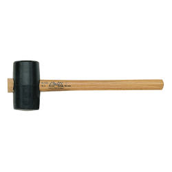 Rubberen hamer zwart Ø40 mm – lengte 260 mm