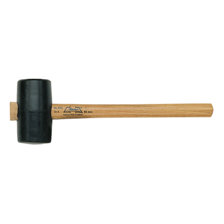 Rubberen hamer zwart Ø40 mm – lengte 260 mm