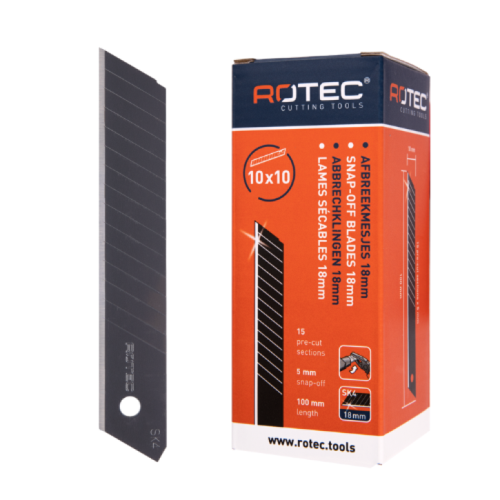 Blad voor afbreekmes 18mm - 100 stuks