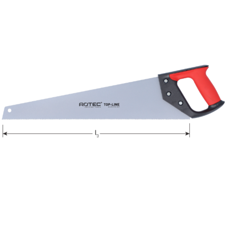 Handzaag 500 mm met coating en kurkhandgreep