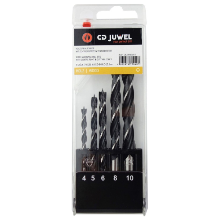 Houtborenset 5-delig Houtborenset 5-delig