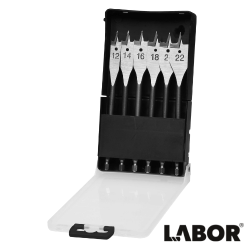 Labor 6-delige speedboren set 12-22mm