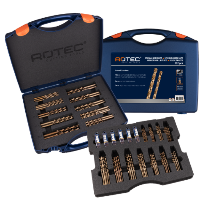 Cobalt metaalborenset – 202-delig