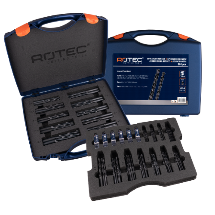 HSS-R spiraalborenset – 202-delig