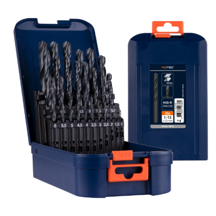 HSS-R spiraalborenset – 25-delig HSS-R spiraalborenset – 25-delig