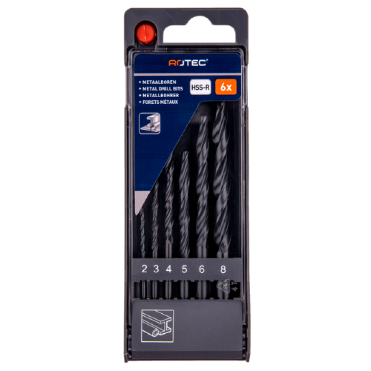 HSS-R spiraalborenset – 6-delig