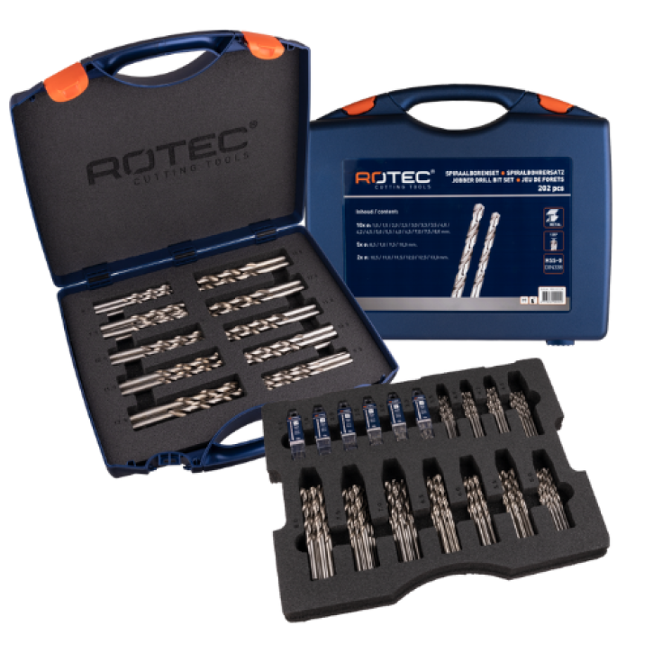HSS-G spiraalborenset – 202-delig