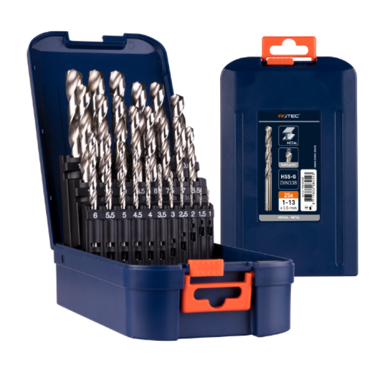 HSS-G spiraalborenset – 25-delig HSS-G spiraalborenset – 25-delig