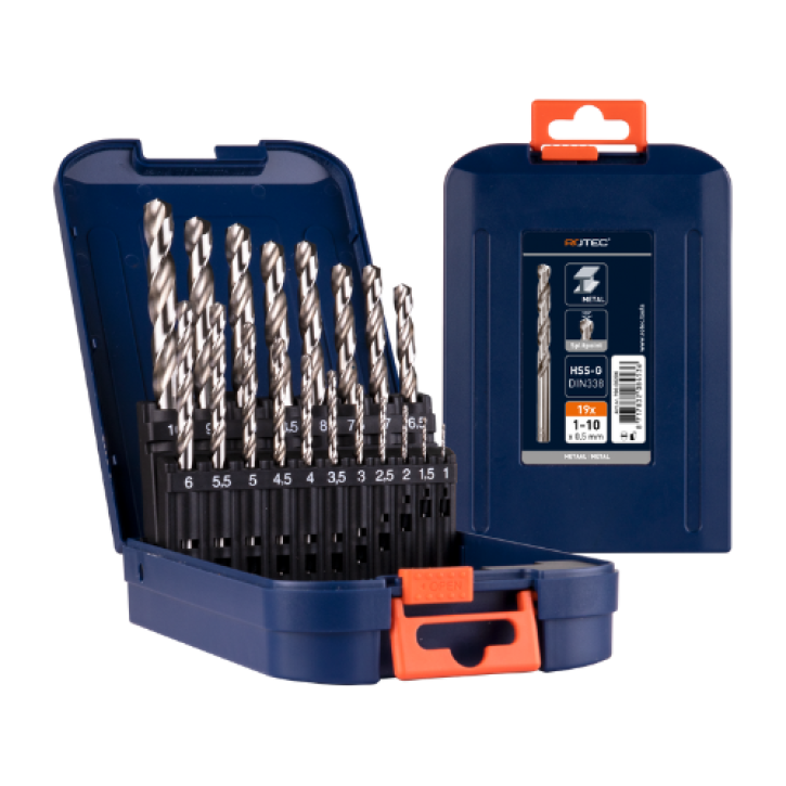 HSS-G spiraalborenset – 19-delig HSS-G spiraalborenset – 19-delig