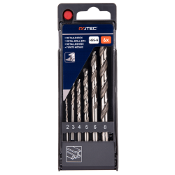 HSS-G spiraalborenset – 6-delig