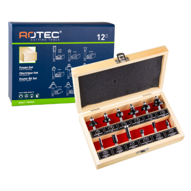 Bovenfreesset – 12-delig