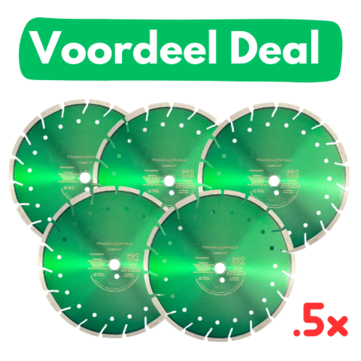 5x De ultieme diamantschijf 300mm voor beton / abrasive - Voordeel deal 5x De ultieme diamantschijf 300mm voor beton / abrasive - Voordeel deal