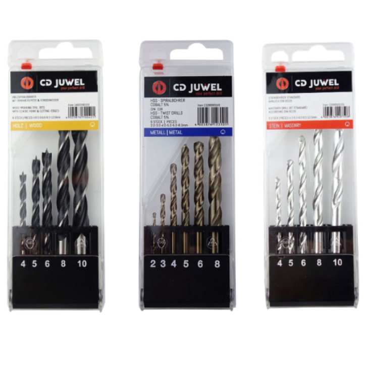 Complete Boren Set Bundel 16-delig – Cobalt, Hout & Steenboren