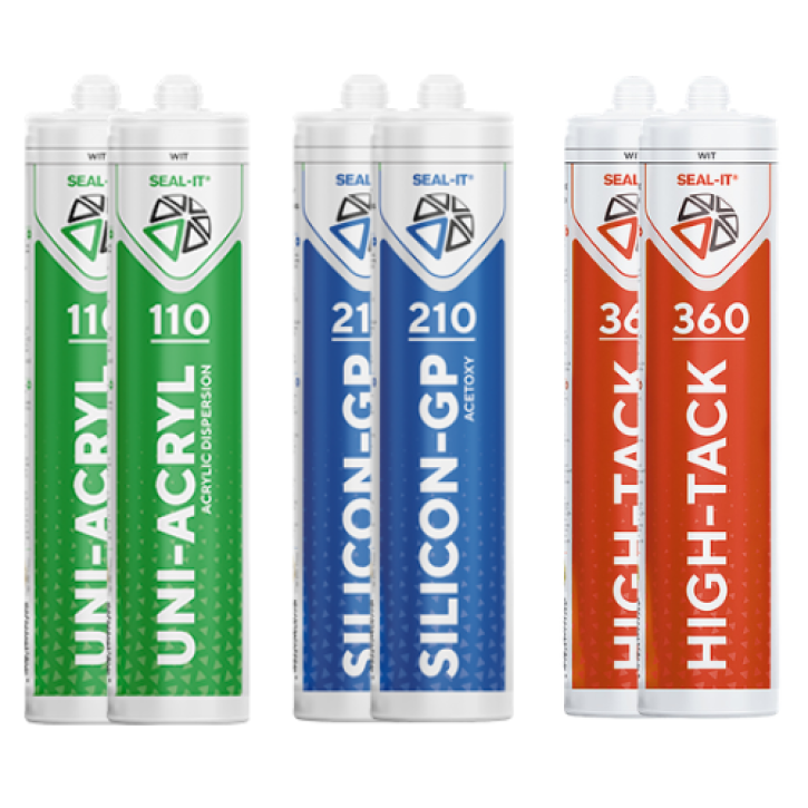 Complete Kit Bundel 6-delig – Siliconen, Acrylaat & High Tack