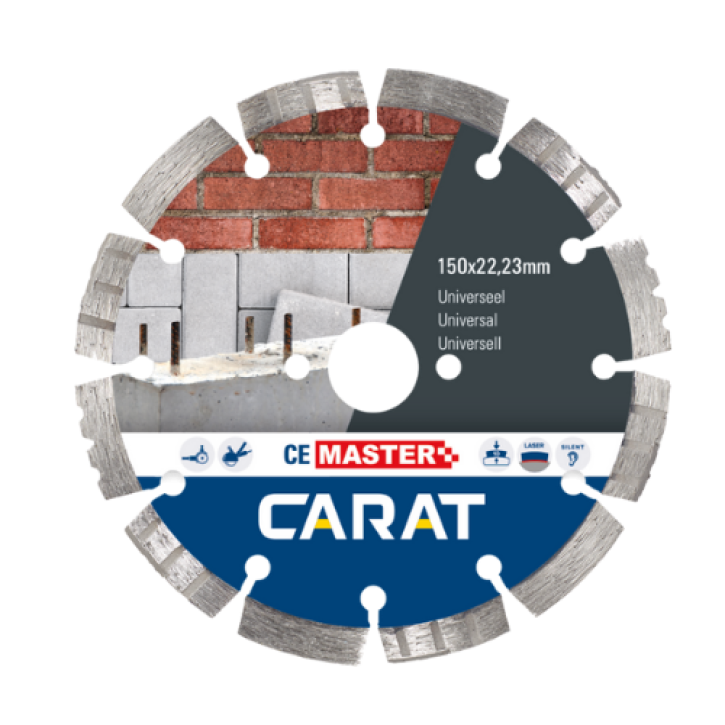 Carat diamantschijf 150mm – universeel CE Master