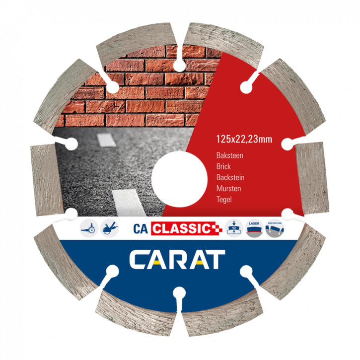 Carat diamantschijf 125mm – baksteen & asfalt CA Classic
