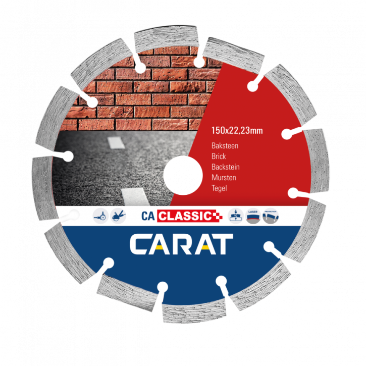 Carat diamantschijf 150mm – baksteen & asfalt CA Classic
