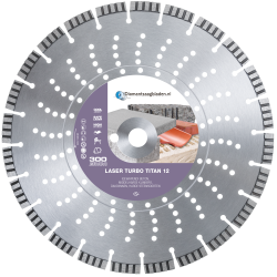 Diamantschijf 350mm Beton Turbo Segment 12mm