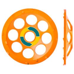 PKD komschijf 125 mm voor coating-, lijm- en epoxyverwijdering