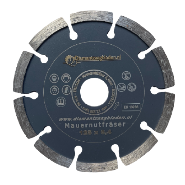 Diamant voegenschijf 125 mm – 6,4 mm dik