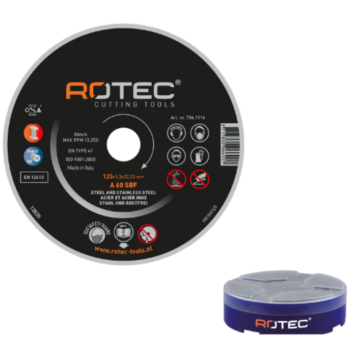 Doorslijpschijf Metaal 125 mm – 10 stuks, Gold-Line