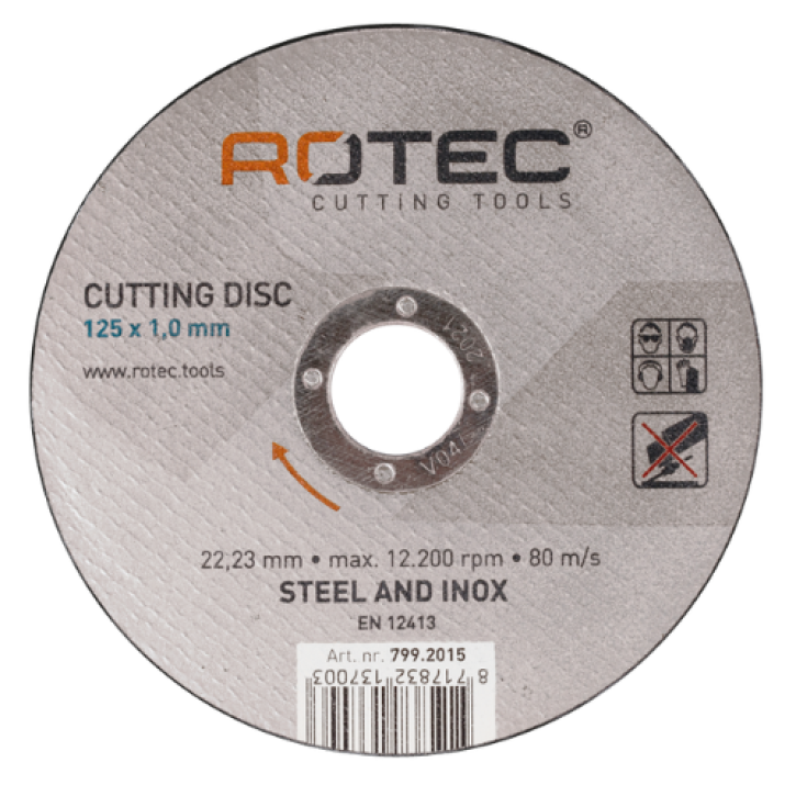 Doorslijpschijf Metaal 125 mm – 25 stuks