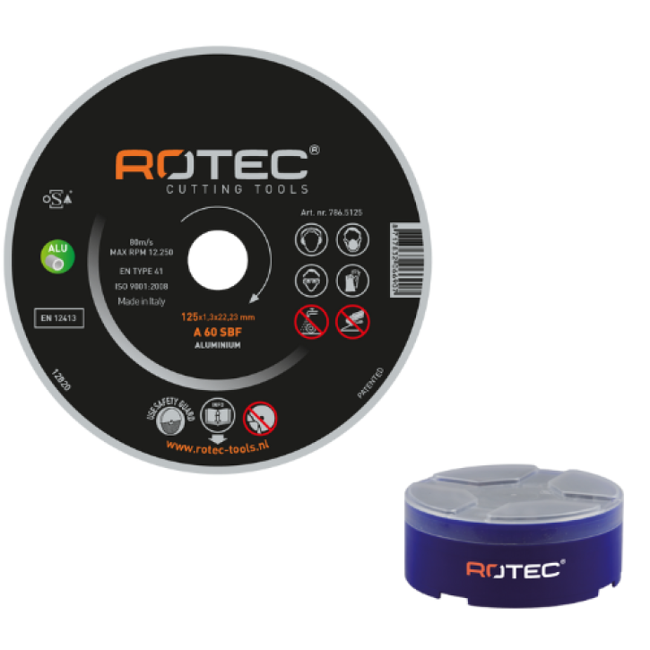 Doorslijpschijf Aluminium 125 mm – 25 stuks, Gold-Line