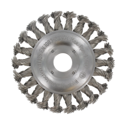 Rondborstel 125mm – getordeerd RVS-draad