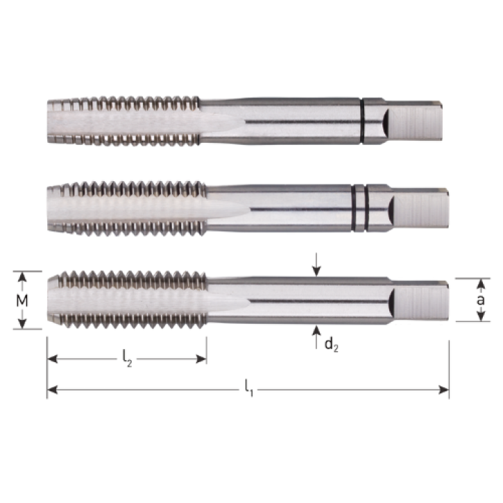 Handtapppenset HSS M3,5 x 0,60