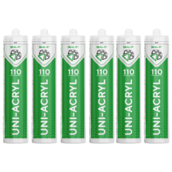 6x Seal-it 110 UNI-ACRYL acrylaatkit voor binnen – wit 310 ml