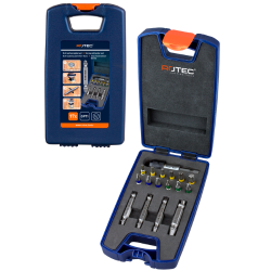 Bit-set 17-delig PH-PZ-Torx met 4 Schroefverwijderbits