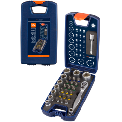 Bit- en Doppenset 30-delig PH-PZ-TX-HEX met Verlengstuk, Adapter en Ratelsleutel