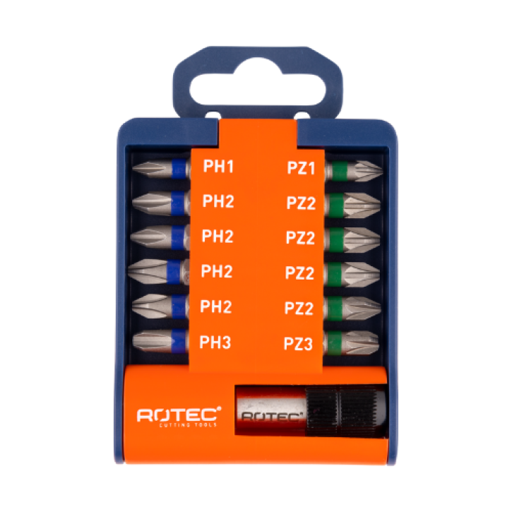 Bit-set 13-delig PH-PZ met Snelspan Bithouder