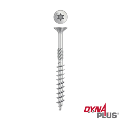 Dynaplus Universele Schroef Platkop deeldraad Verzinkt 4,0×60 mm TX20 –  per 200 stuks