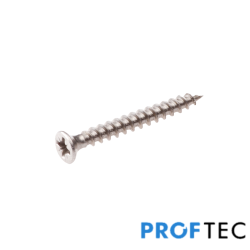 Proftec Universele Schroef Platkop RVS 4,0×35mm pozidrive – 200 stuks
