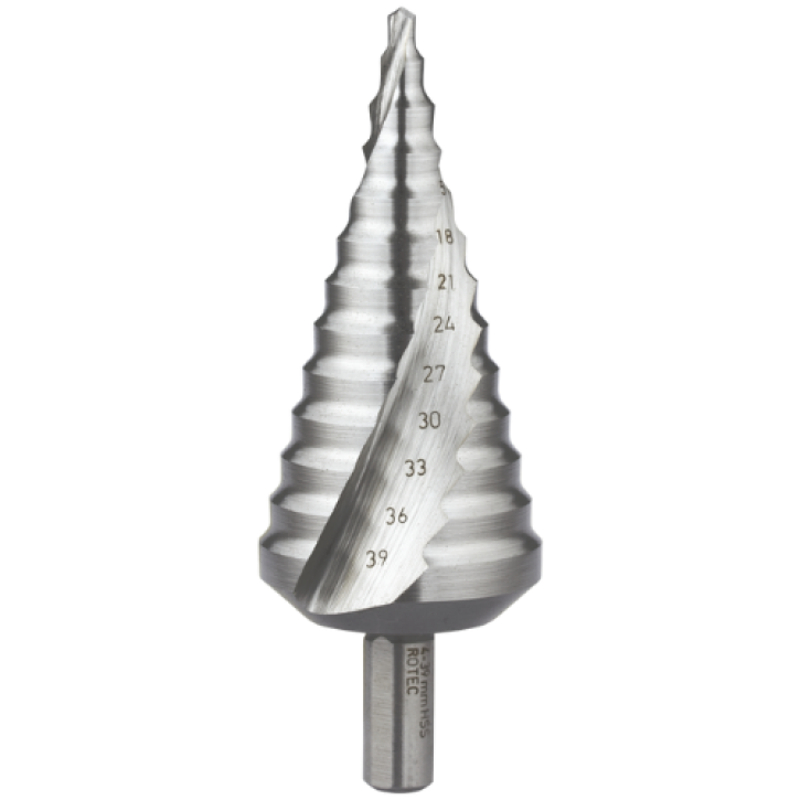 Trappenboor 4–39 mm – 13 groeven