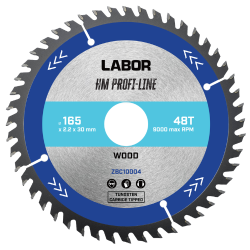 Labor HM cirkelzaagblad voor hout 210x30x2,4mm – 48T