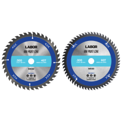 Labor HM cirkelzaagblad voor hout 300x30x3,0mm – 40/60T
