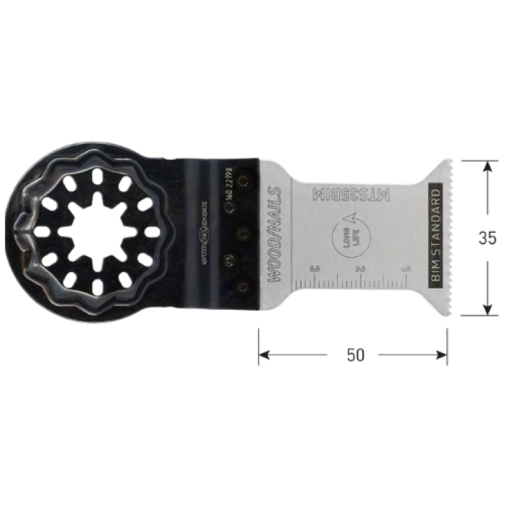 Starlock Invalzaagblad 35x50mm type MTS35bi