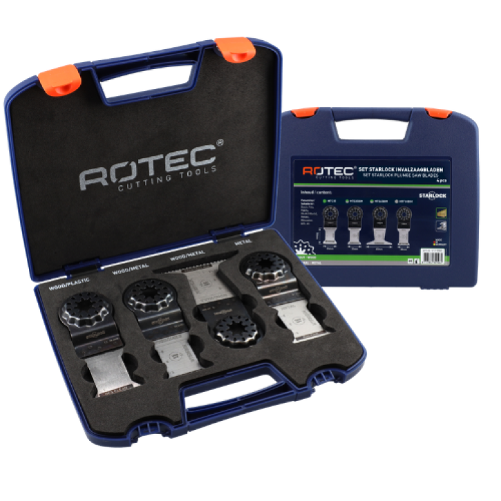 Starlock Invalzaagbladen Set 4-delig – Voor Hout en Metaal Multitool Starlock Invalzaagbladen Set 4-delig – Voor Hout en Metaal Multitool